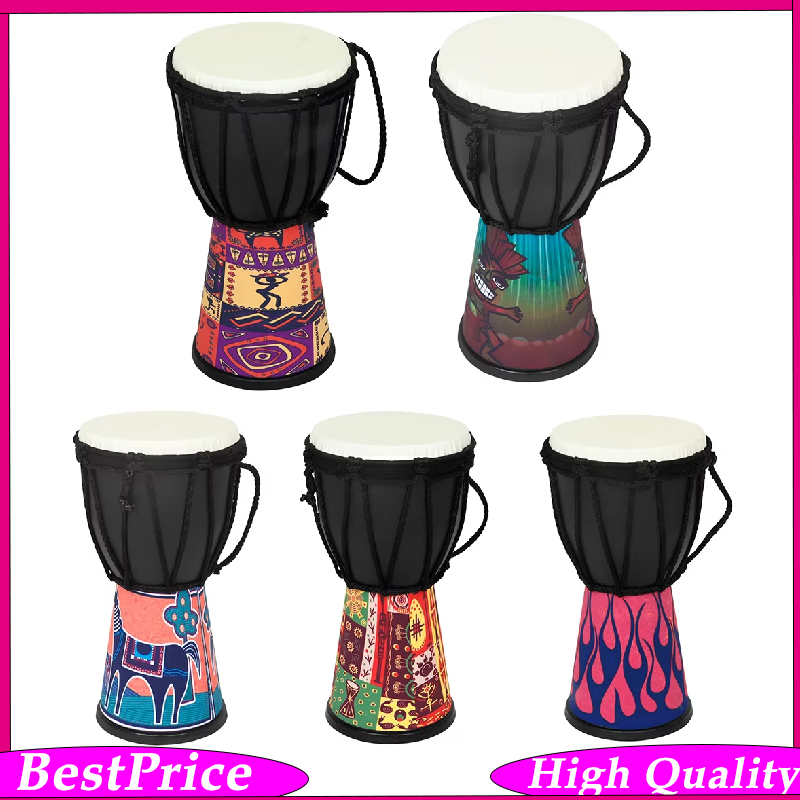 Djembe Hand Drum - 4 Inch African Hand Drum –