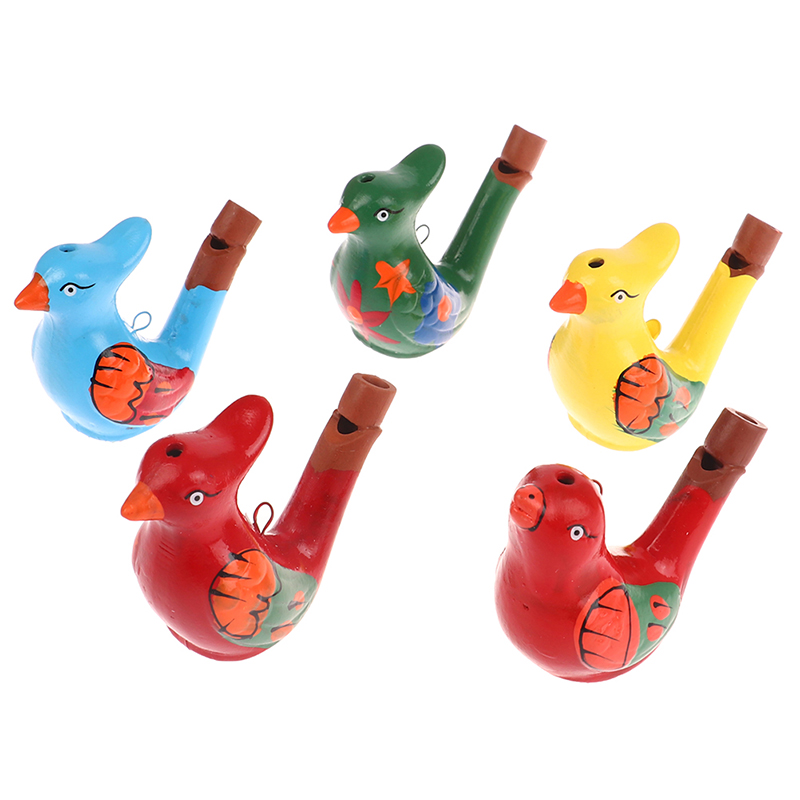 Musical Instrument In Drawing - Coloured Drawing Water Bird Whistle For