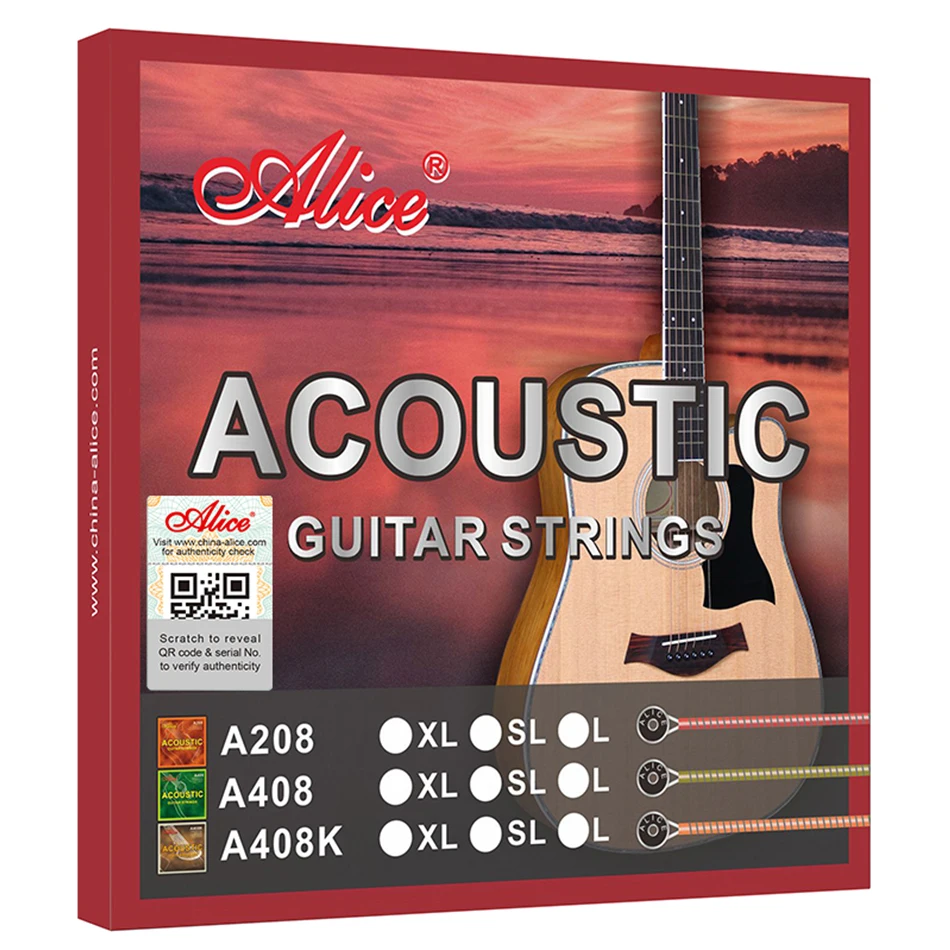 Musical Instrument Set - Alice A408 Full set Acoustic Guitar