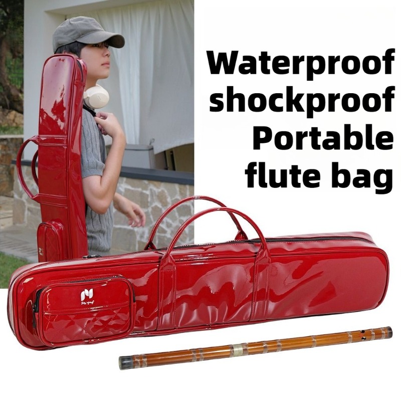 Musical Instrument Set - Lacquer Skin Bamboo Flute Bag Waterproof