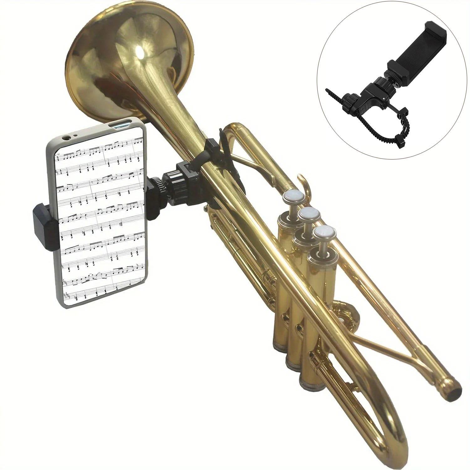Musical Instrument Harp - Metal Music Lyre Clip Phone Stand