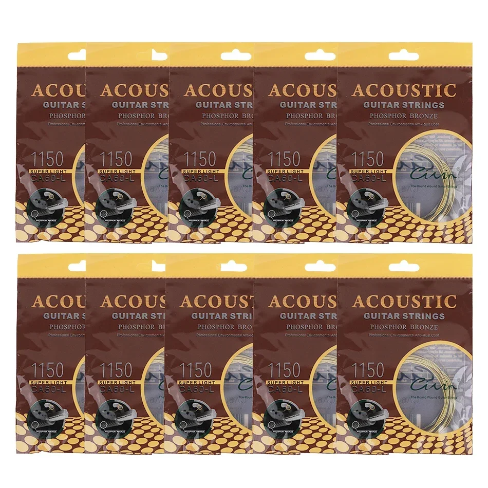 Musical Instrument Set - Gearlly 10 Sets Acoustic Guitar Strings