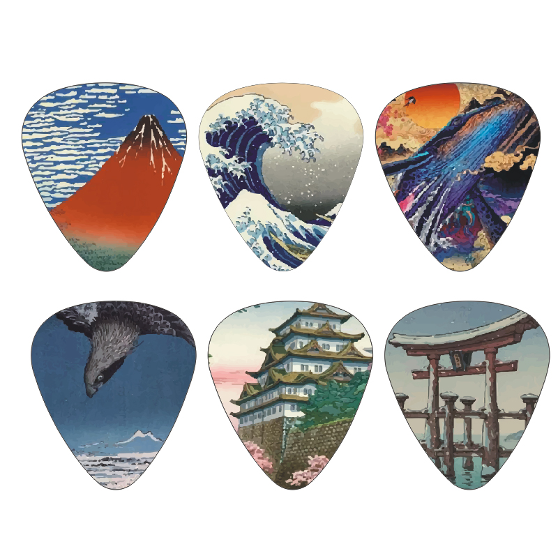 Musical Instrument Art - New 12pcs/set Guitar Picks - Japanese