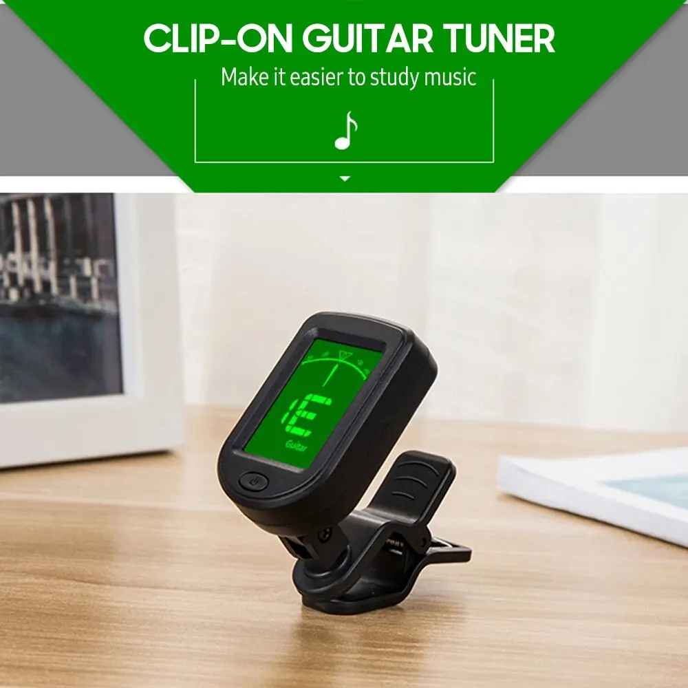 Musical Instrument Art - T-02 Guitar Tuner Clip-on Chromatic Digital