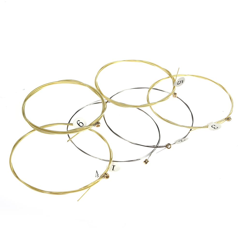 Musical Instrument Set - 6pcs/set Universal Acoustic Guitar String Brass