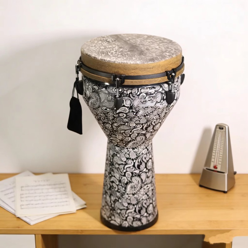 Djembe Hand Drum - 12inch Eco Friendly Wooden Djembe Hand