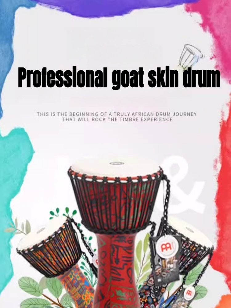 Djembe Hand Drum - Goat African Drum Pvc Beginner Children