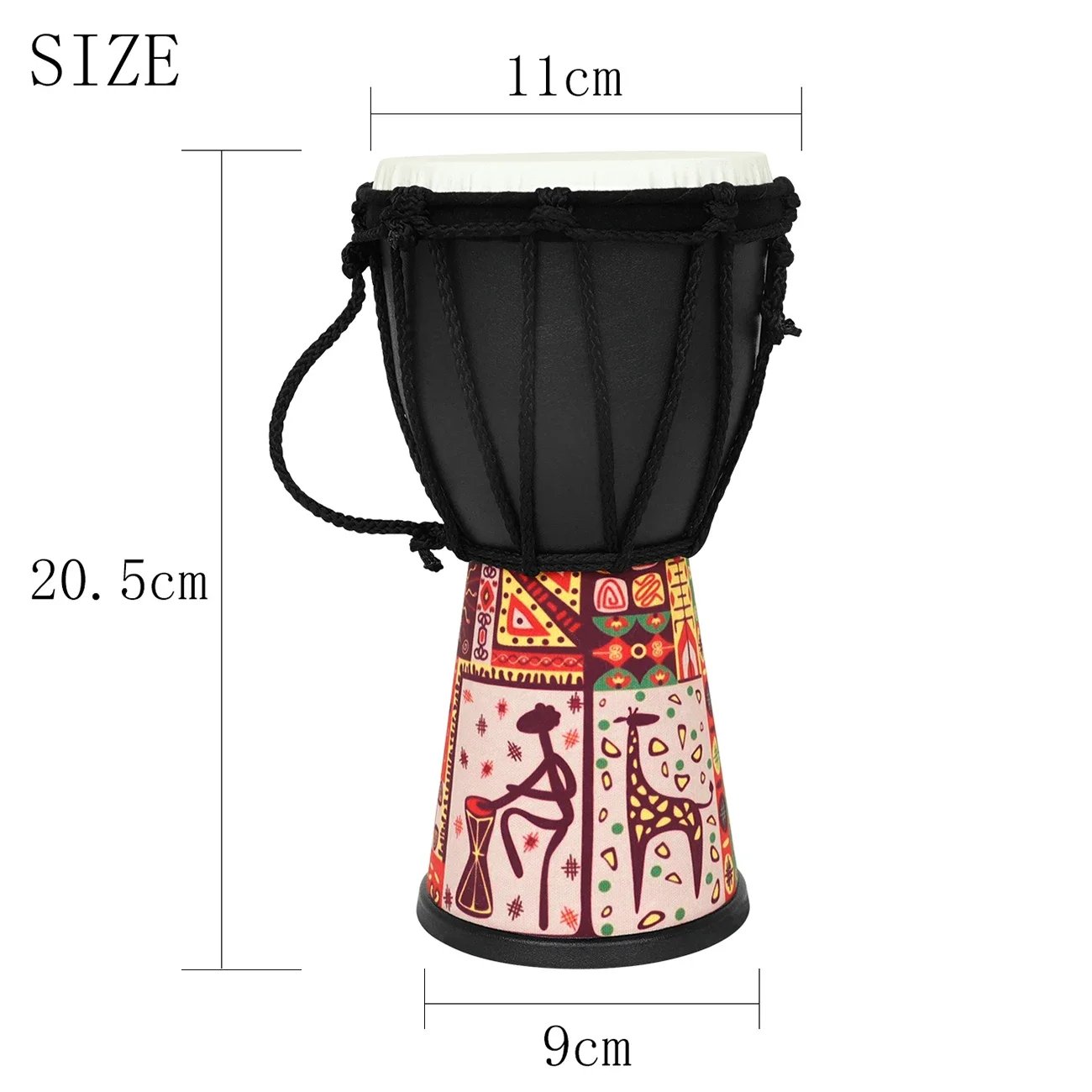 4-Inch African Drum Handmade T - Djembe Hand Drum 评论和价格