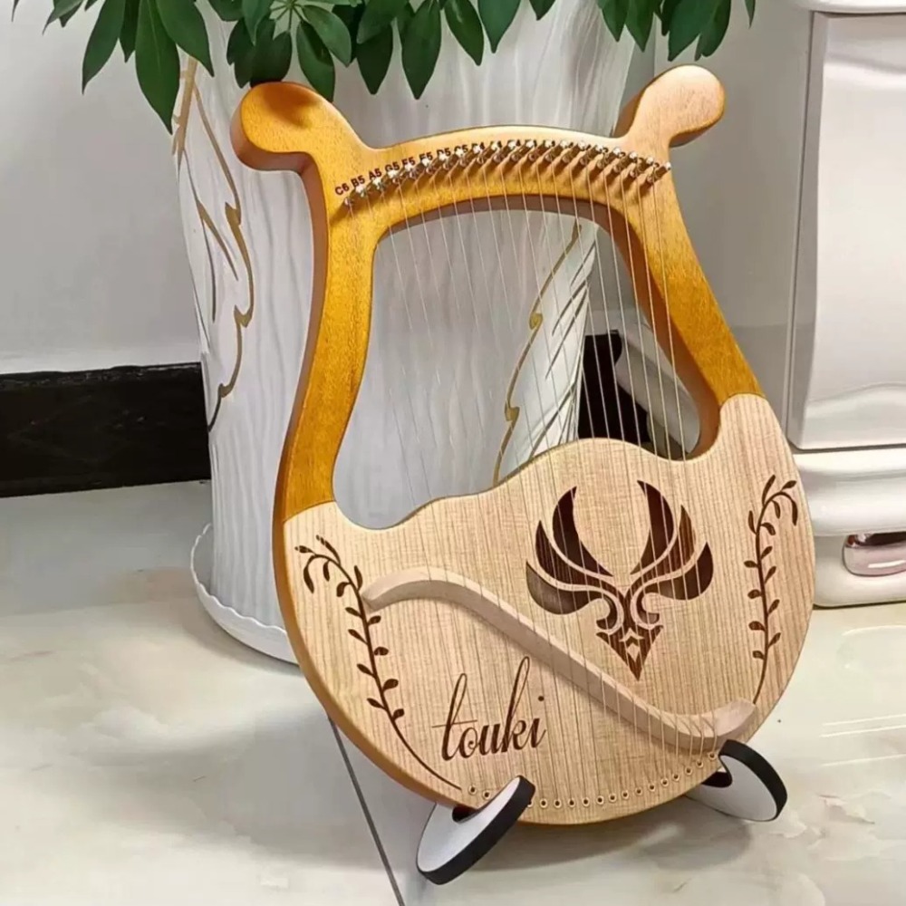 Vintage Solid Wood 19/24 Strin - Musical Instrument Harp 评论和价格