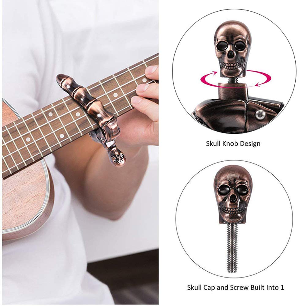 Guitar Capo Skull Capo for Aco - Musical Instrument Art 评论和价格