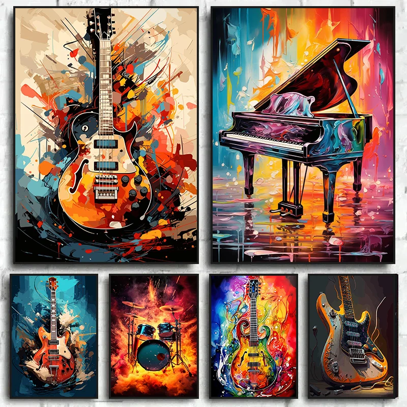 Abstract Colorful Art Musical  - Musical Instrument Art 评论和价格
