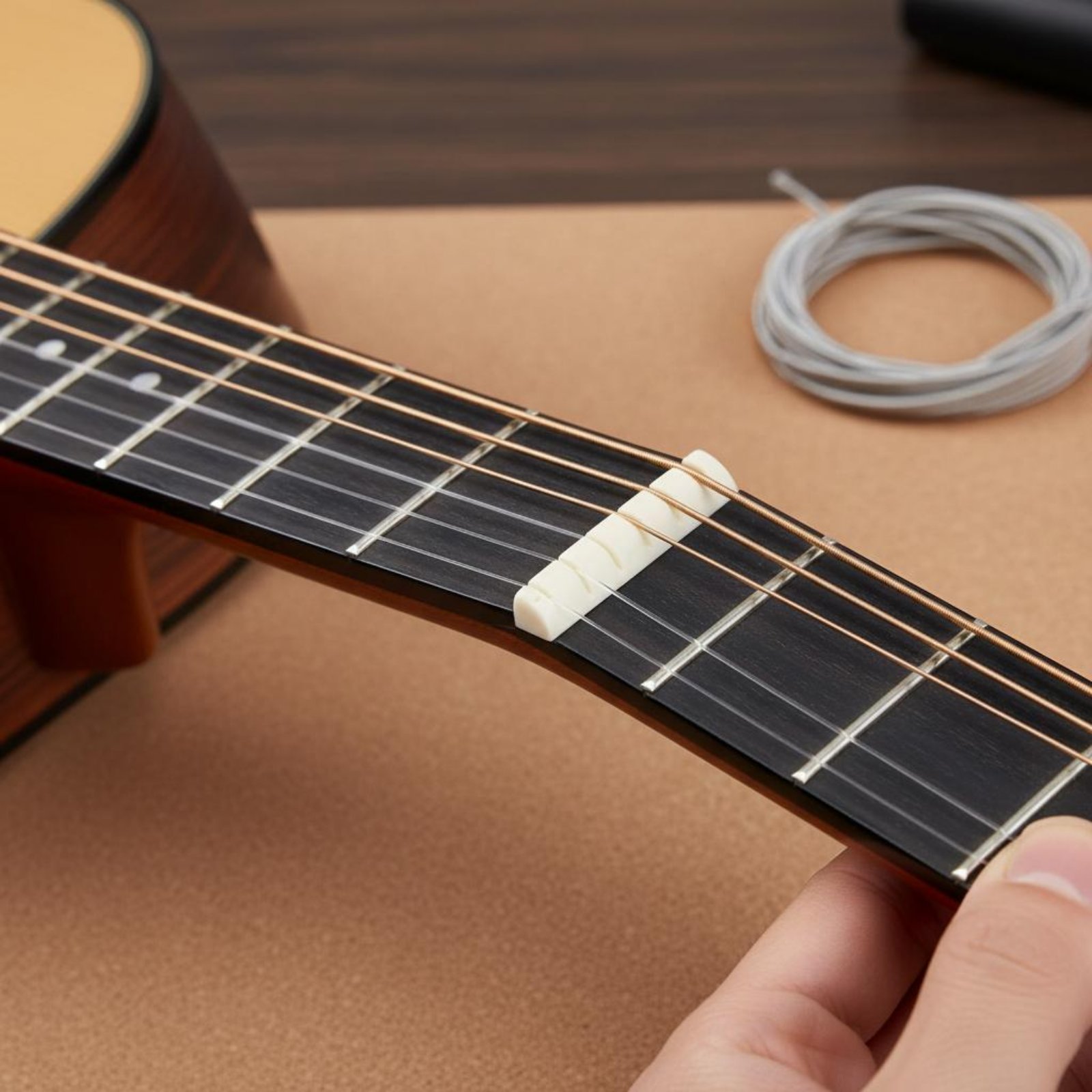 Guitar Nut and Saddle Set Easy - Musical Instrument Set 评论和价格