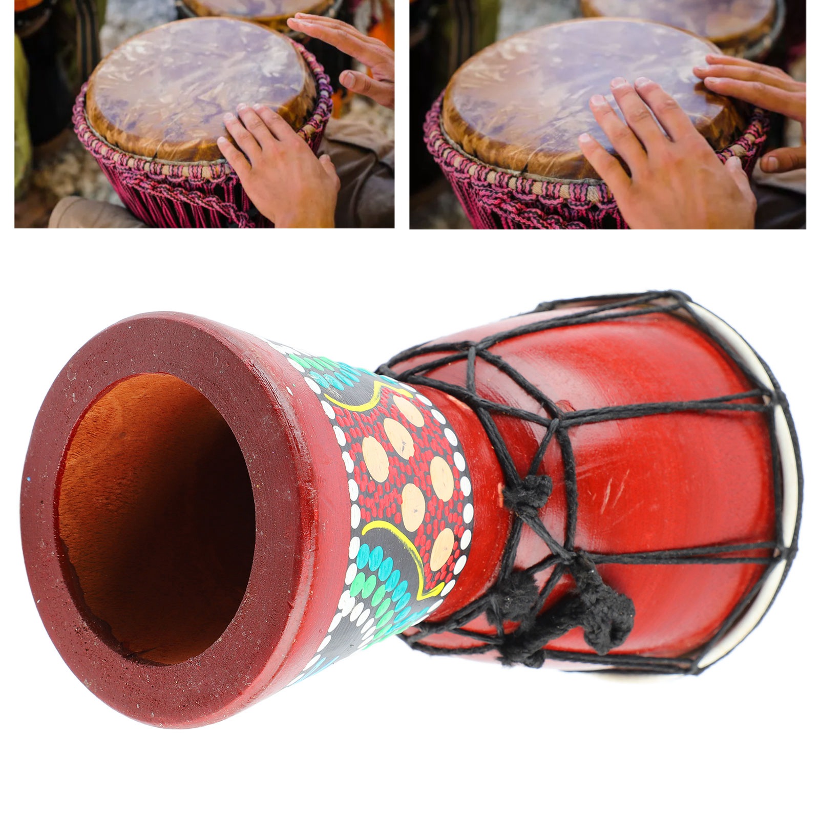 African Drum 5in Wooden Djembe - Djembe Hand Drum 评论和价格