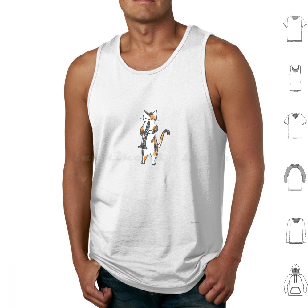 Meowtet : Clar Tank Tops Vest  - Musical Instrument Jazz 评论和价格