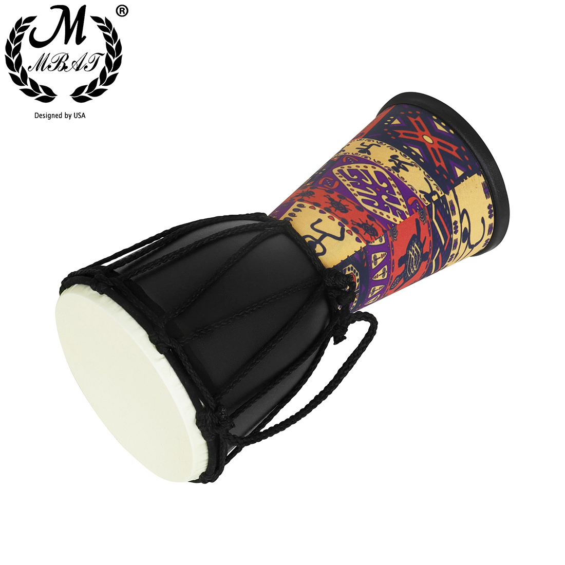 M MBAT 4-Inch Djembe Drum ABS  - Djembe Hand Drum 评论和价格