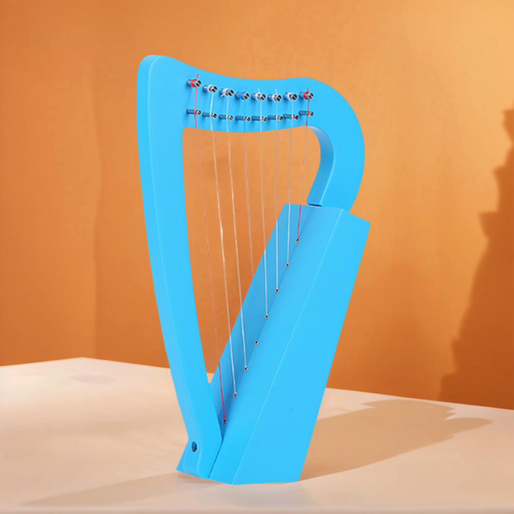 8 Strings Lyre Harp Solid Wood - Musical Instrument Harp 评论和价格