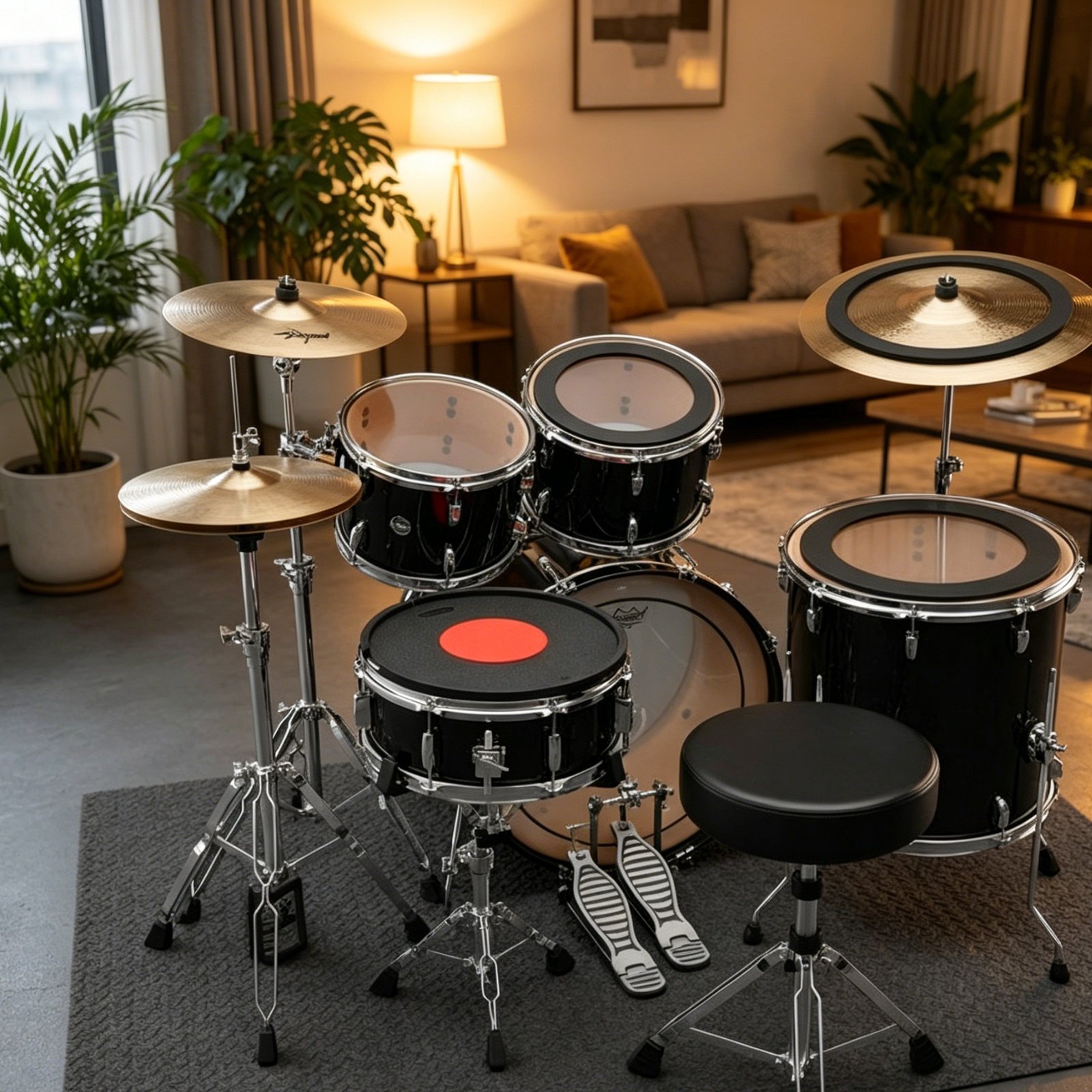 Rubber Drum and Cymbal Mutes N - Musical Instrument Set 评论和价格