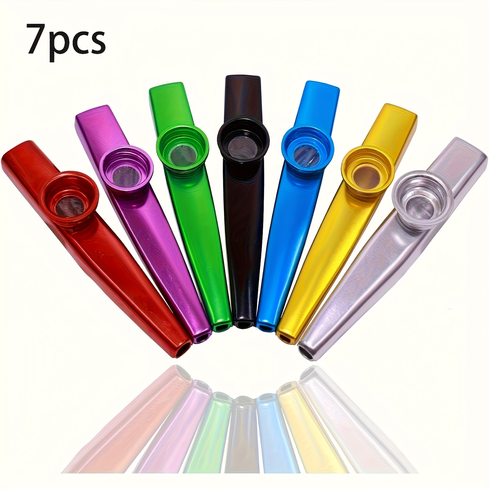 7pcs Metal Kazoos Simple Desig - Musical Instrument Art 评论和价格