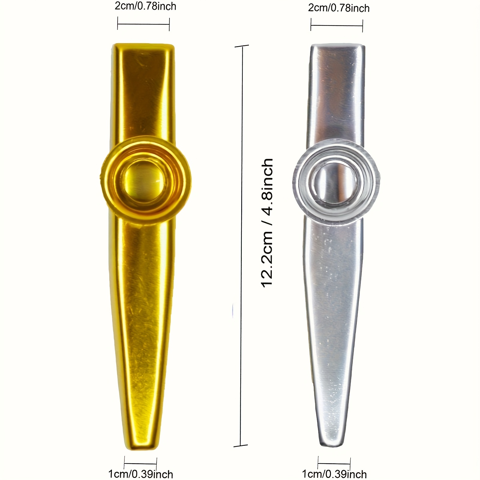 7pcs Metal Kazoos Simple Desig - Musical Instrument Art 评论和价格