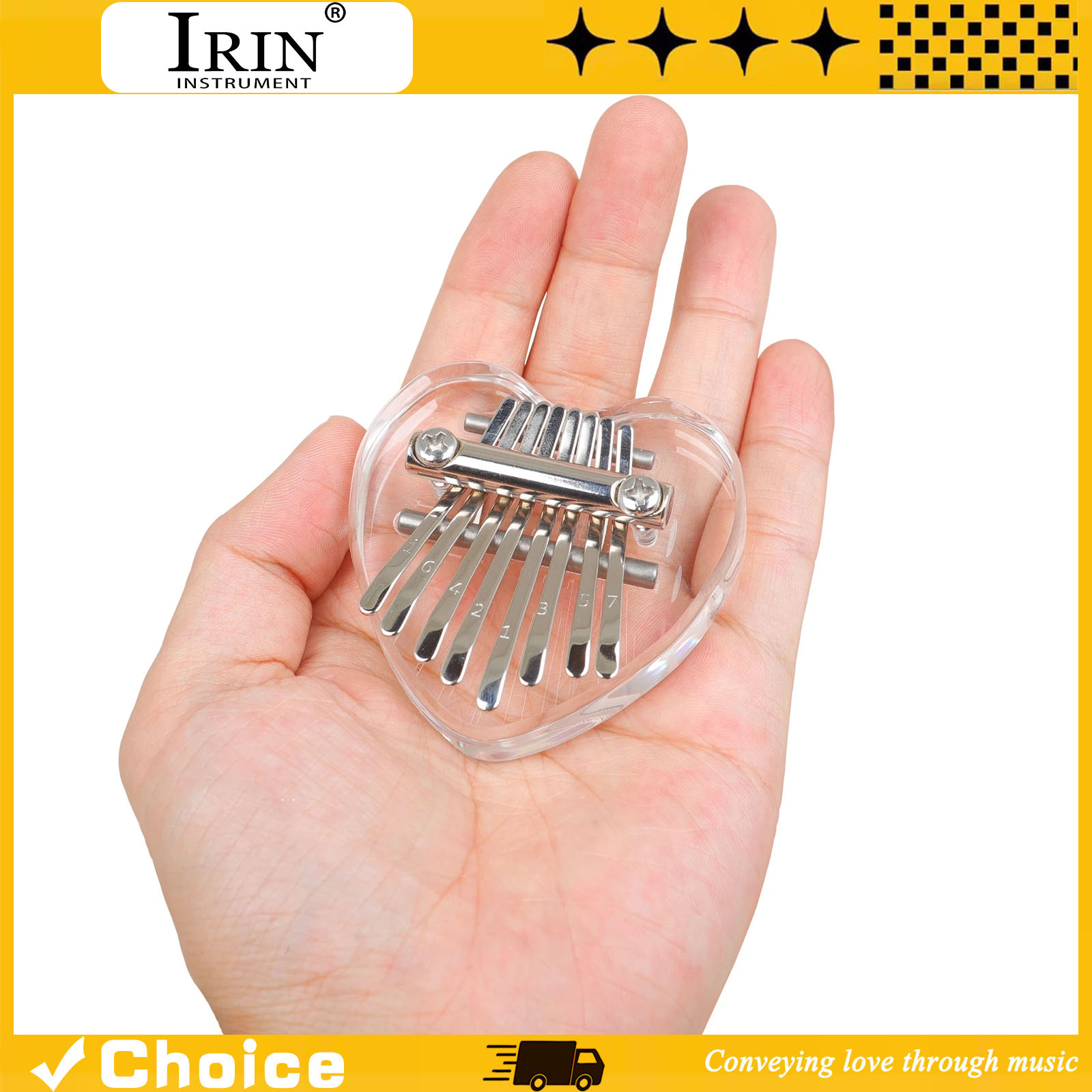 8-Key Kalimba Mini Thumb Piano - Musical Instrument Harp 评论和价格