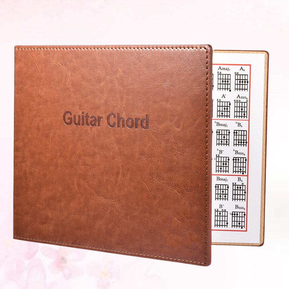 1Pcs Guitar Chord Book Brown P - Musical Instrument Book 评论和价格