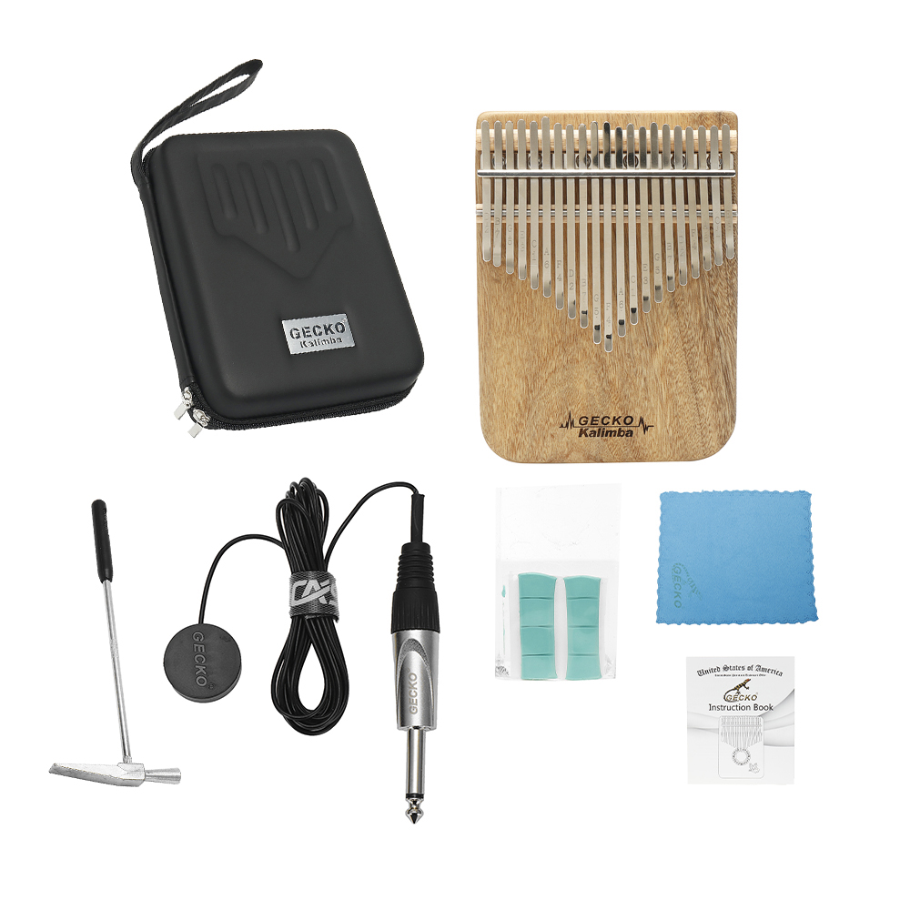 GECKO Kalimba 21-Key Camphor W - A Musical Instrument With Keys 评论和价格