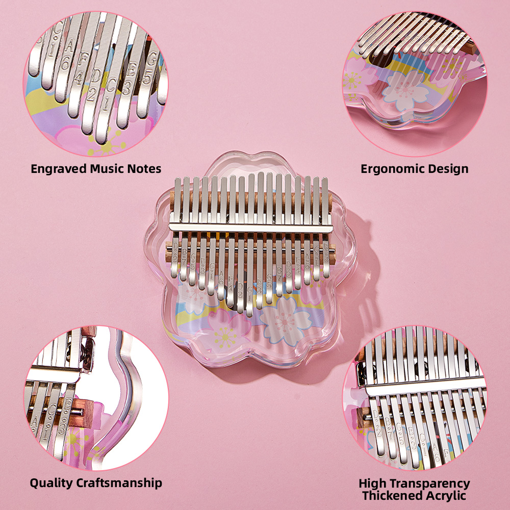 Mini Thumb Piano 17 Keys Porta - A Musical Instrument With Keys 评论和价格