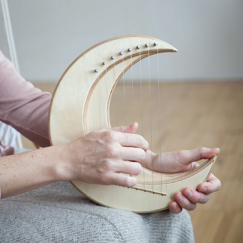 Portable Harp 15-string Lyre B - Musical Instrument Harp 评论和价格