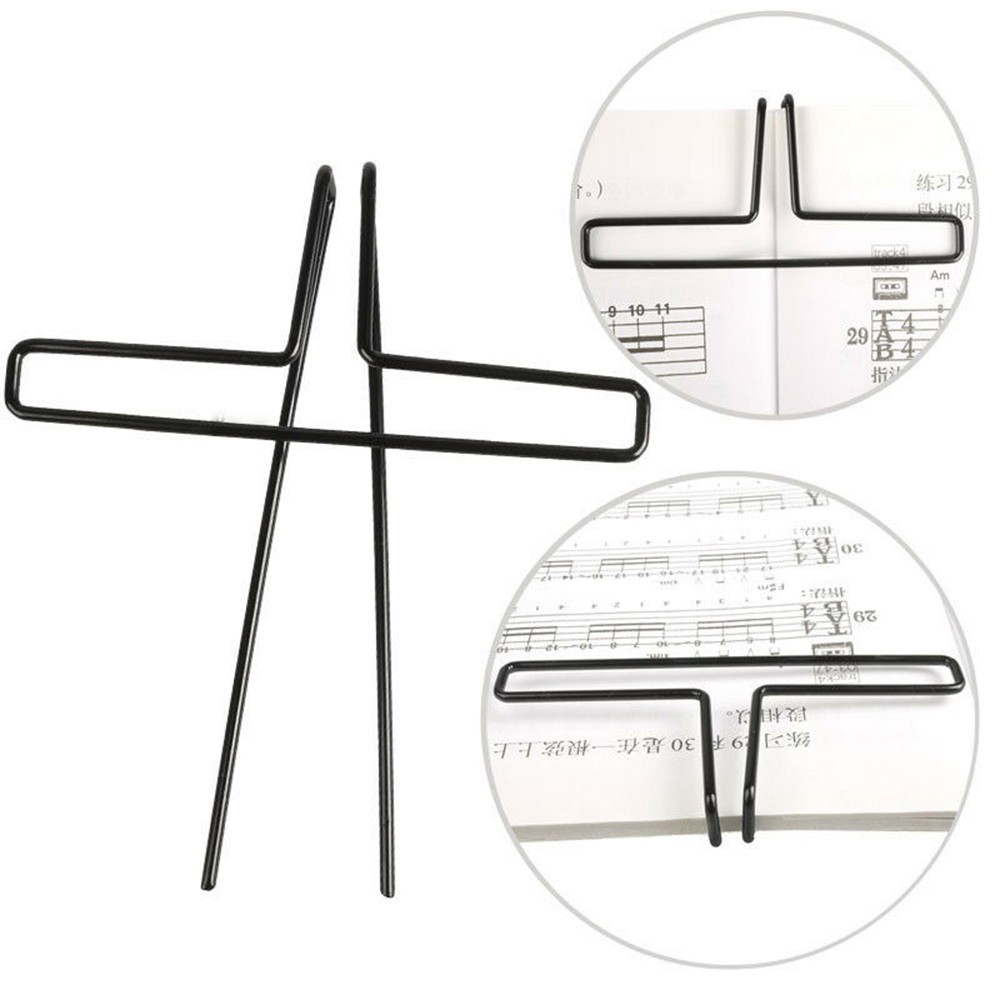 Metal music score clip; guitar - Musical Instrument Book 评论和价格