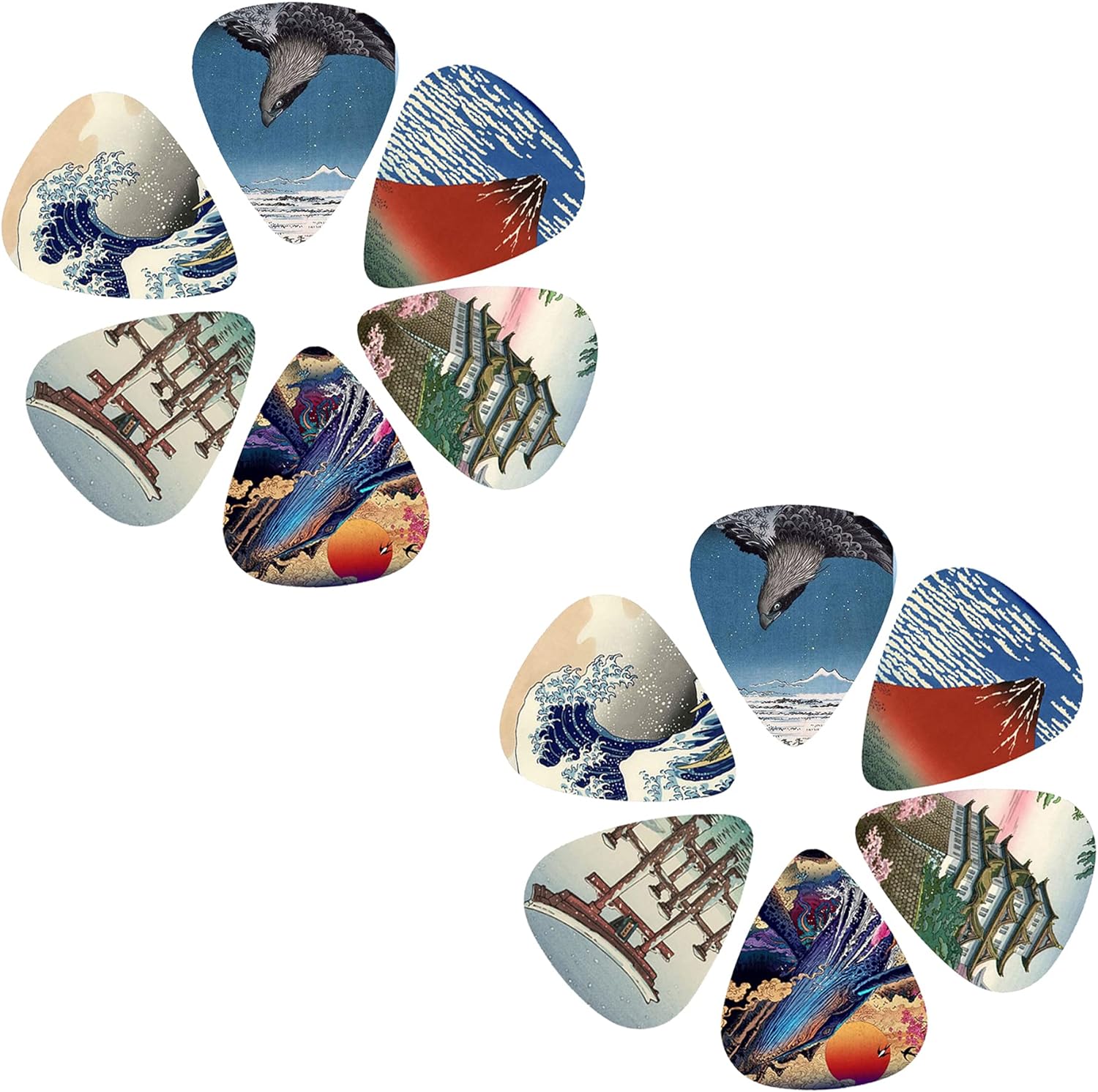 New 12pcs/set  Guitar Picks -  - Musical Instrument Art 评论和价格