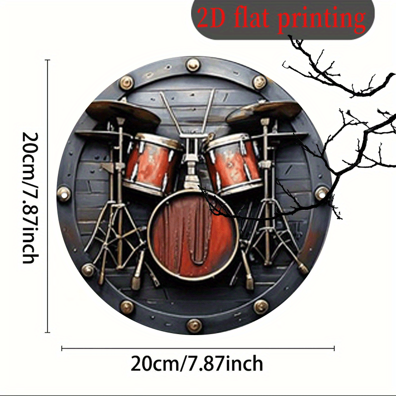 2D Flat, 1pc, 20.32x20.32 cm 2 - Musical Instrument Sign 评论和价格