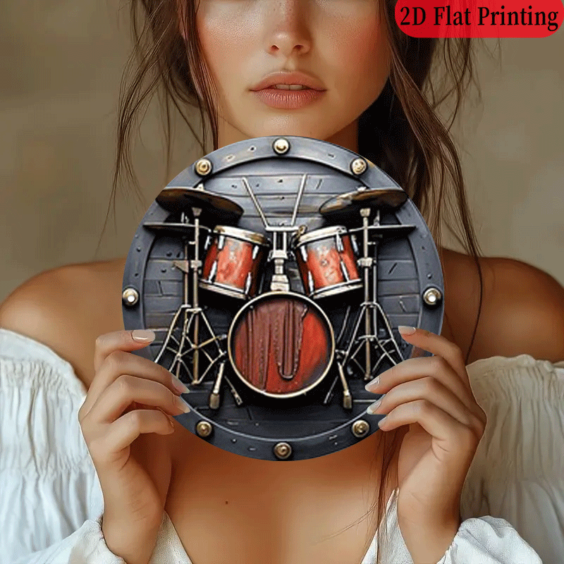 2D Flat, 1pc, 20.32x20.32 cm 2 - Musical Instrument Sign 评论和价格