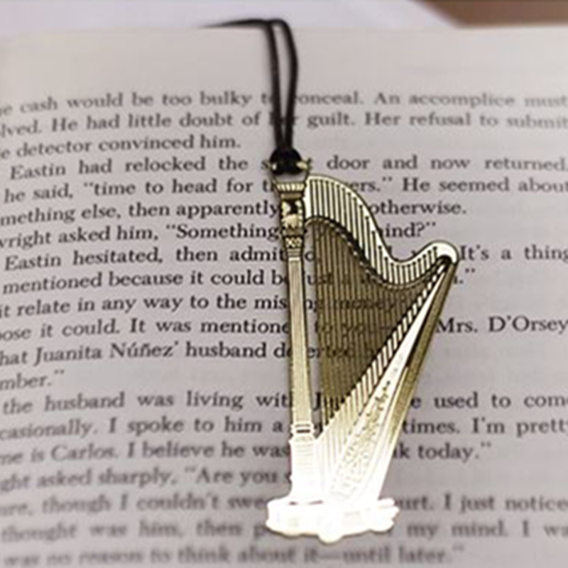 6pcs Music Metal Bookmark Gold - Musical Instrument Book 评论和价格