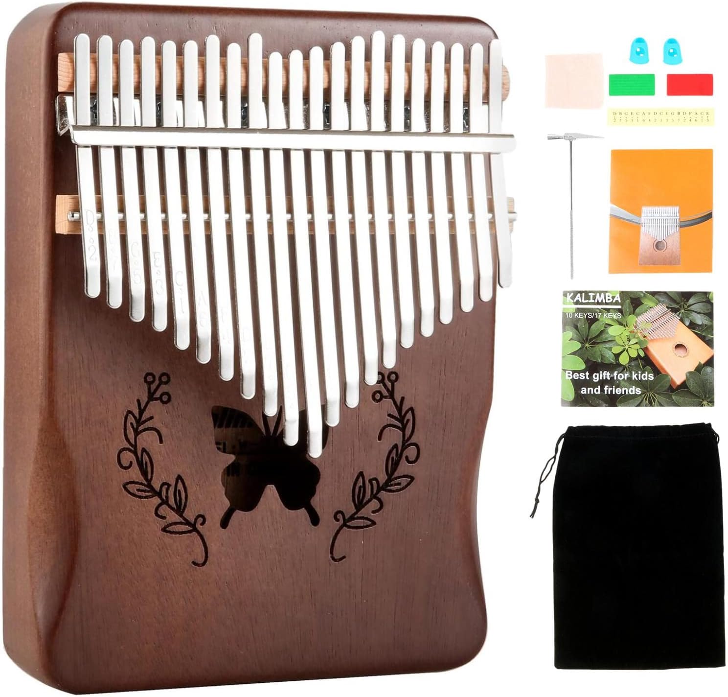 Kalimba 21 Keys Thumb Piano, N - A Musical Instrument With Keys 评论和价格