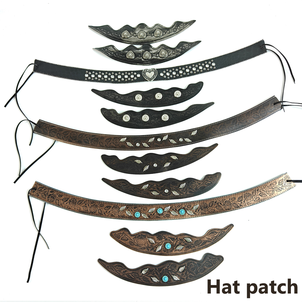 Western Leather Hat Band Vinta - Musical Instrument Jazz 评论和价格