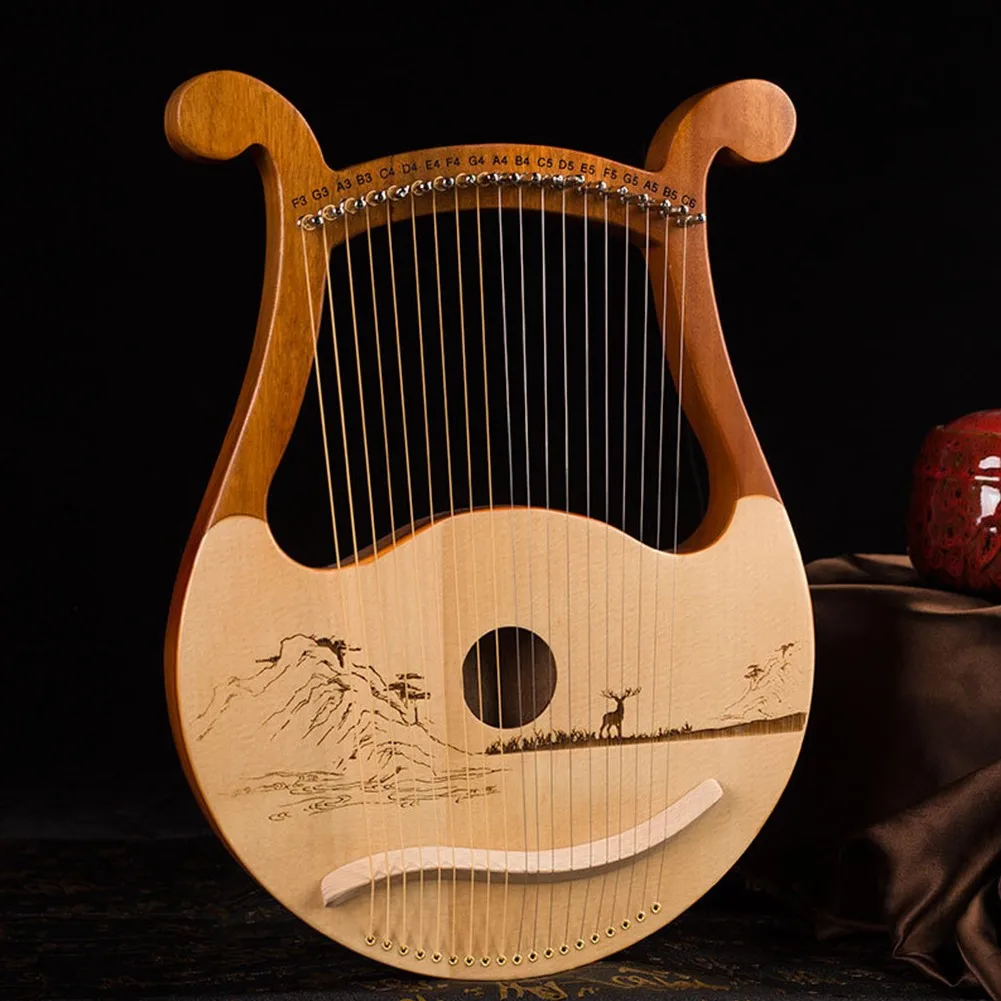 High Quality 19 String Lyre Ha - Musical Instrument Harp 评论和价格