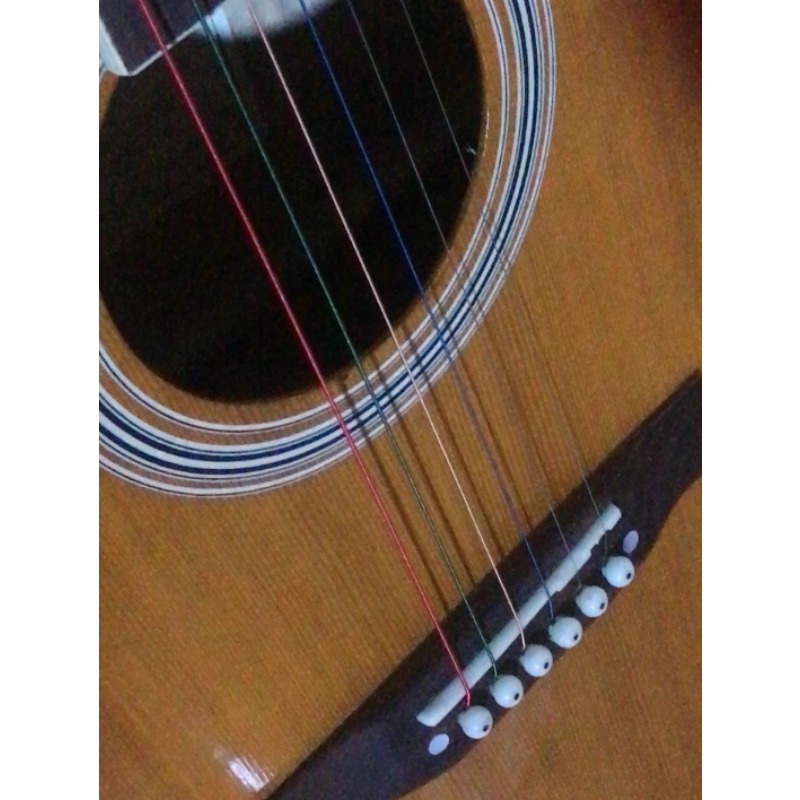 Wooden Acoustic Guitar Second  - Musical Instrument Set 评论和价格