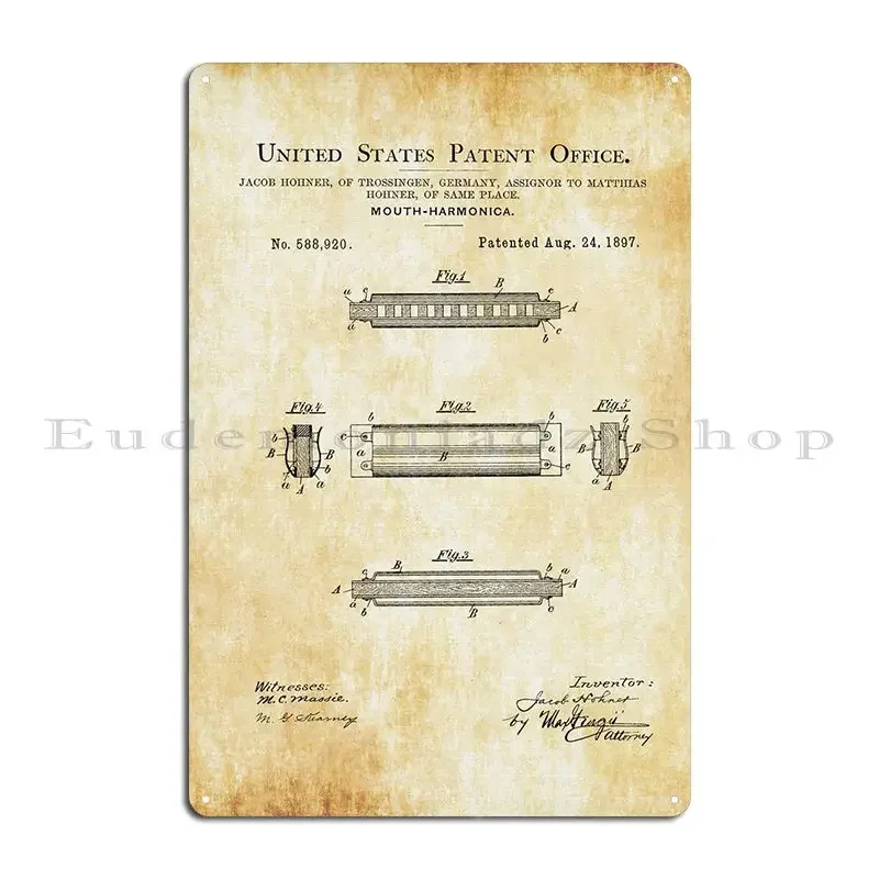 Hohner Harmonica Patent Player - Musical Instrument Sign 评论和价格